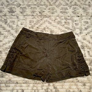 White House Black Market Green Shorts